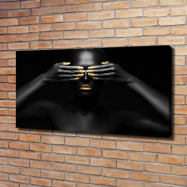 Canvas wall art A woman in black