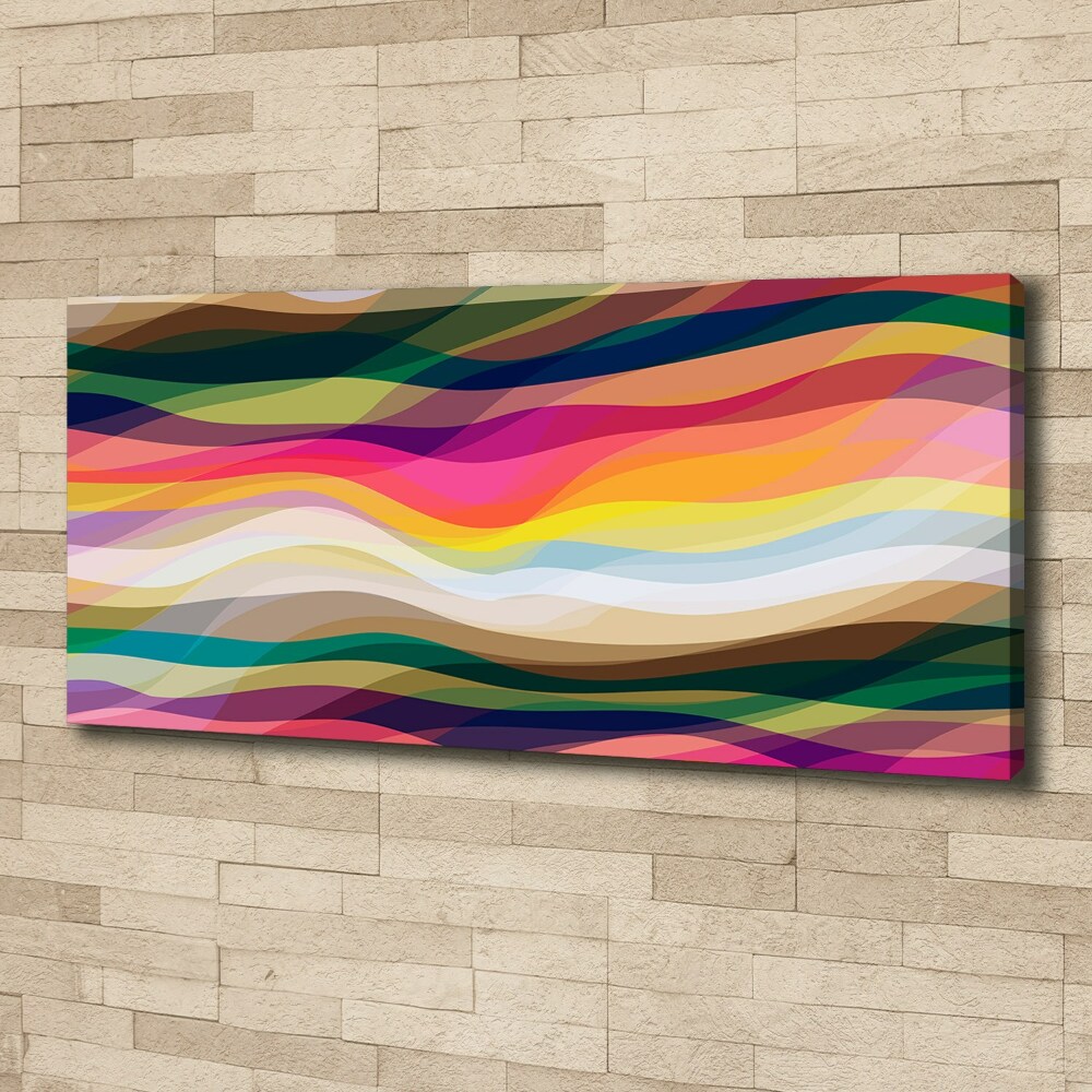 Canvas wall art Wave abstraction