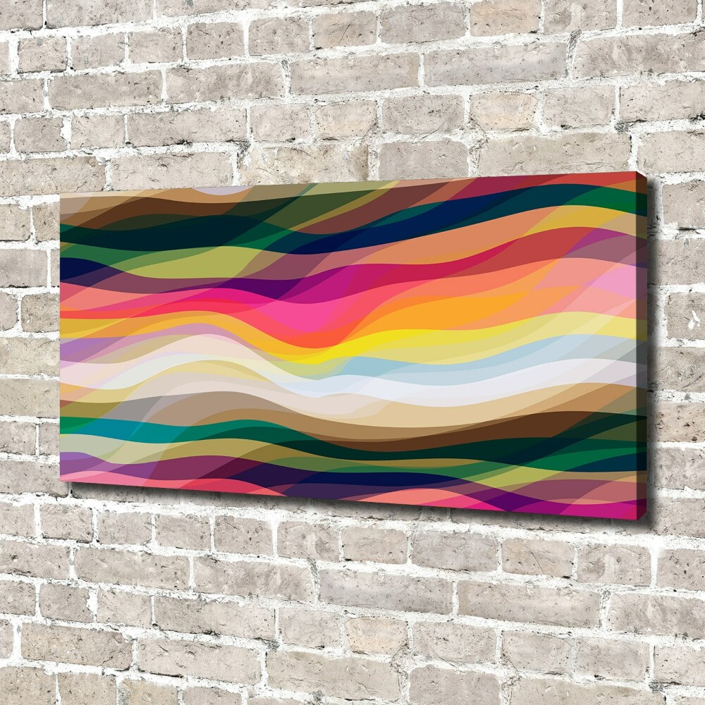 Canvas wall art Wave abstraction