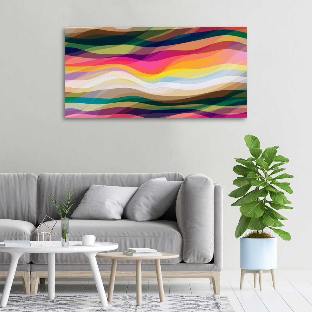 Canvas wall art Wave abstraction