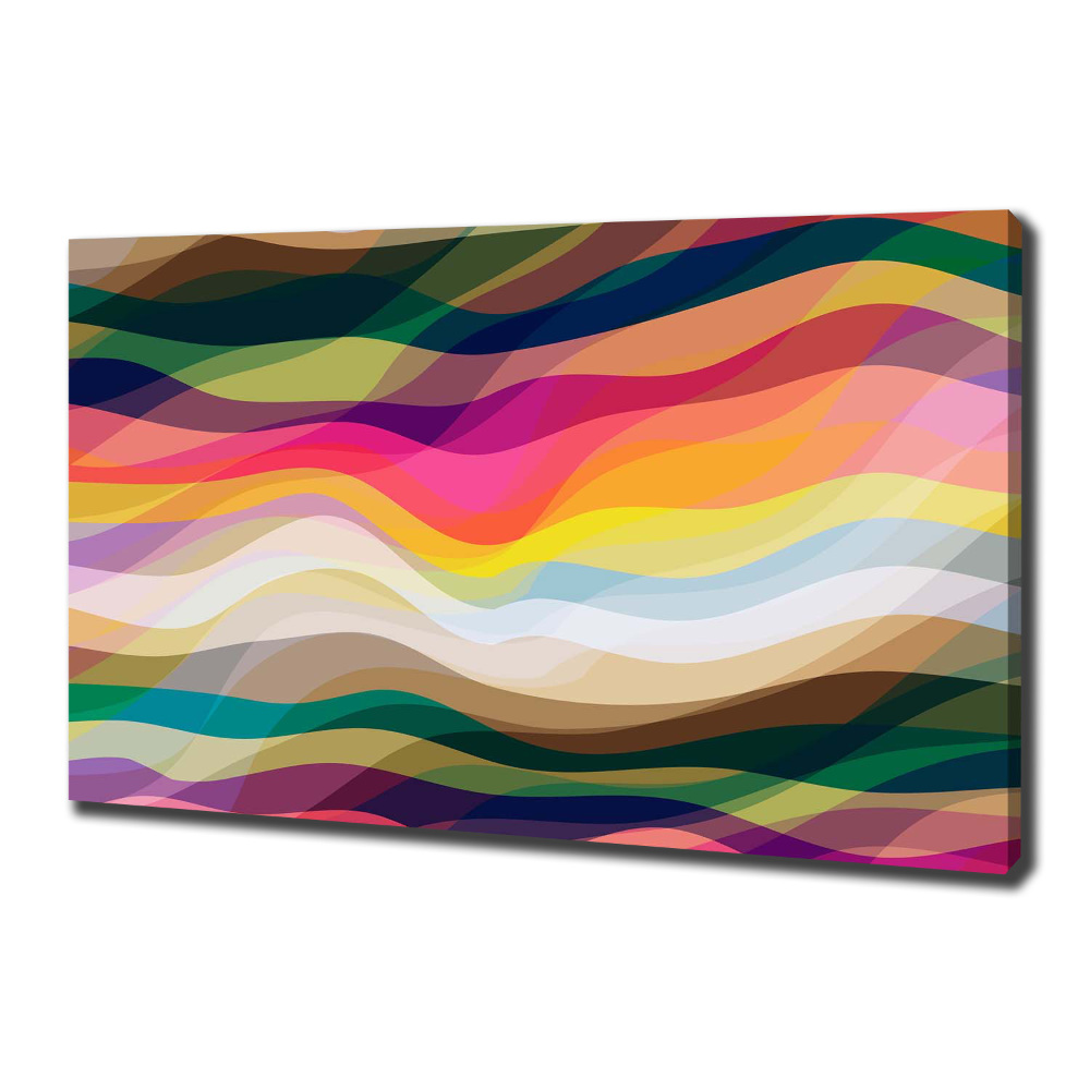 Canvas wall art Wave abstraction