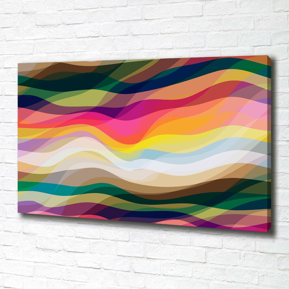 Canvas wall art Wave abstraction