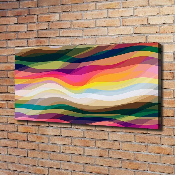 Canvas wall art Wave abstraction