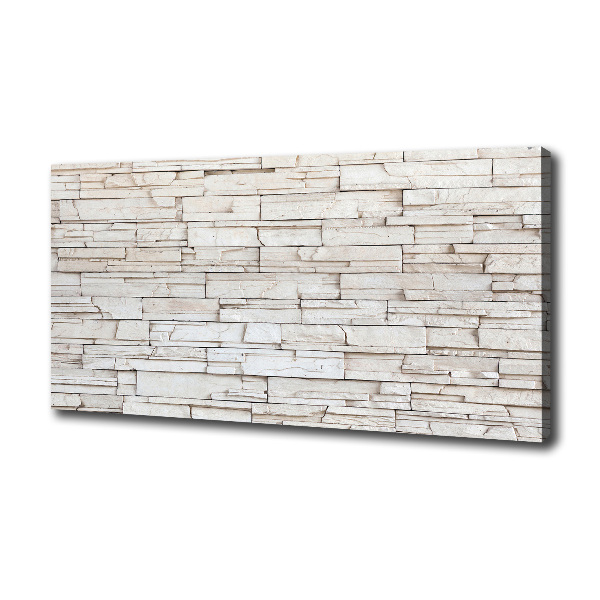 Canvas wall art White wall stone