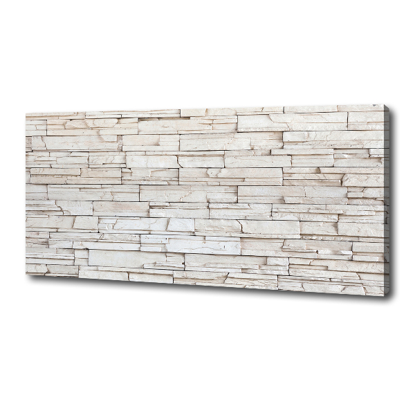 Canvas wall art White wall stone