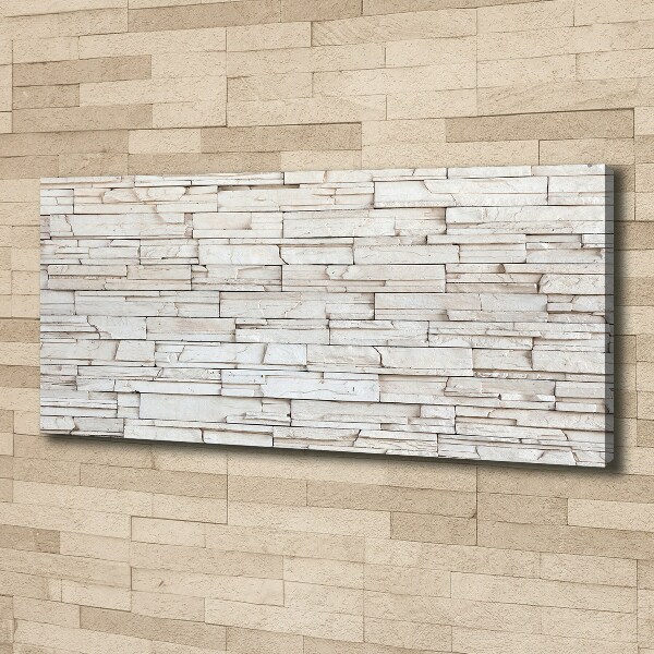 Canvas wall art White wall stone