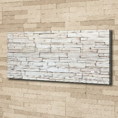 Canvas wall art White wall stone