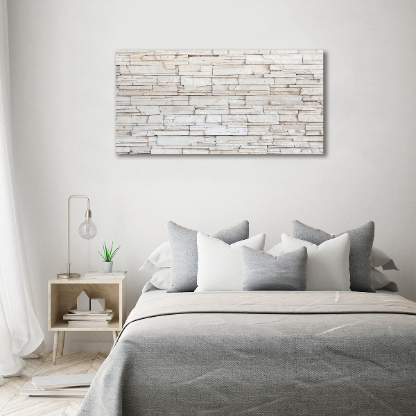 Canvas wall art White wall stone