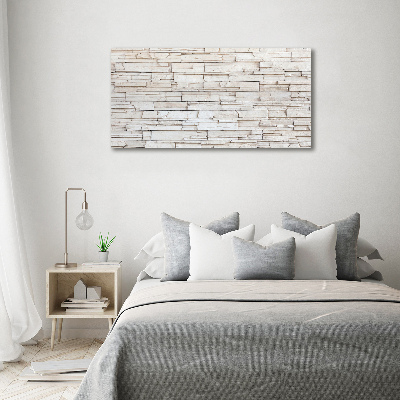 Canvas wall art White wall stone