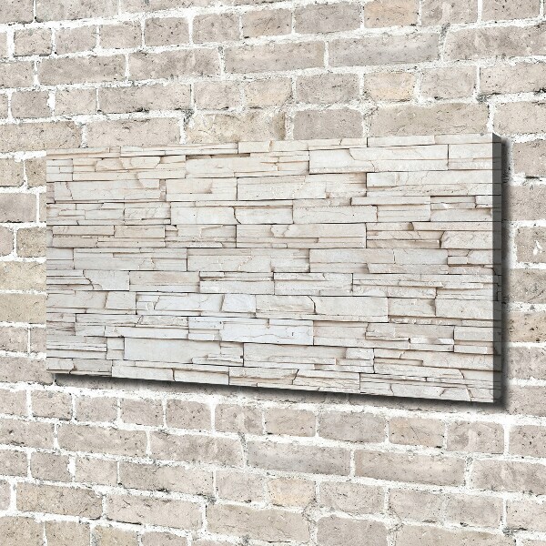 Canvas wall art White wall stone