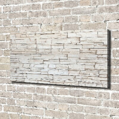 Canvas wall art White wall stone