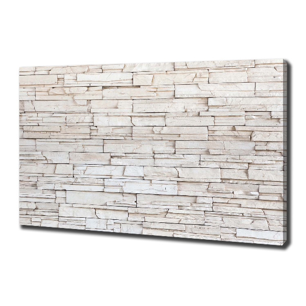 Canvas wall art White wall stone