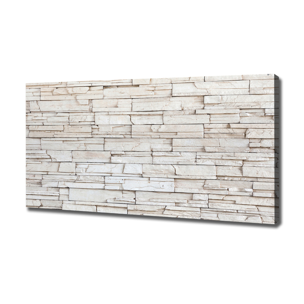 Canvas wall art White wall stone