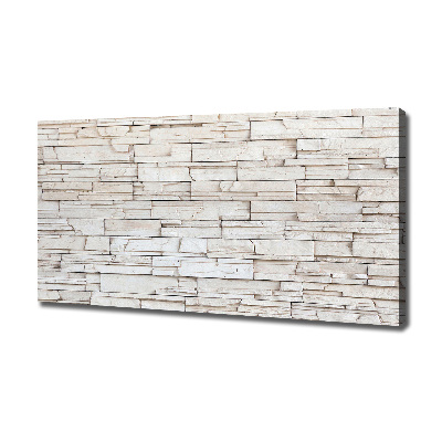 Canvas wall art White wall stone