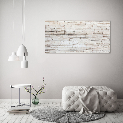 Canvas wall art White wall stone