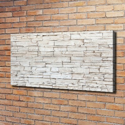 Canvas wall art White wall stone