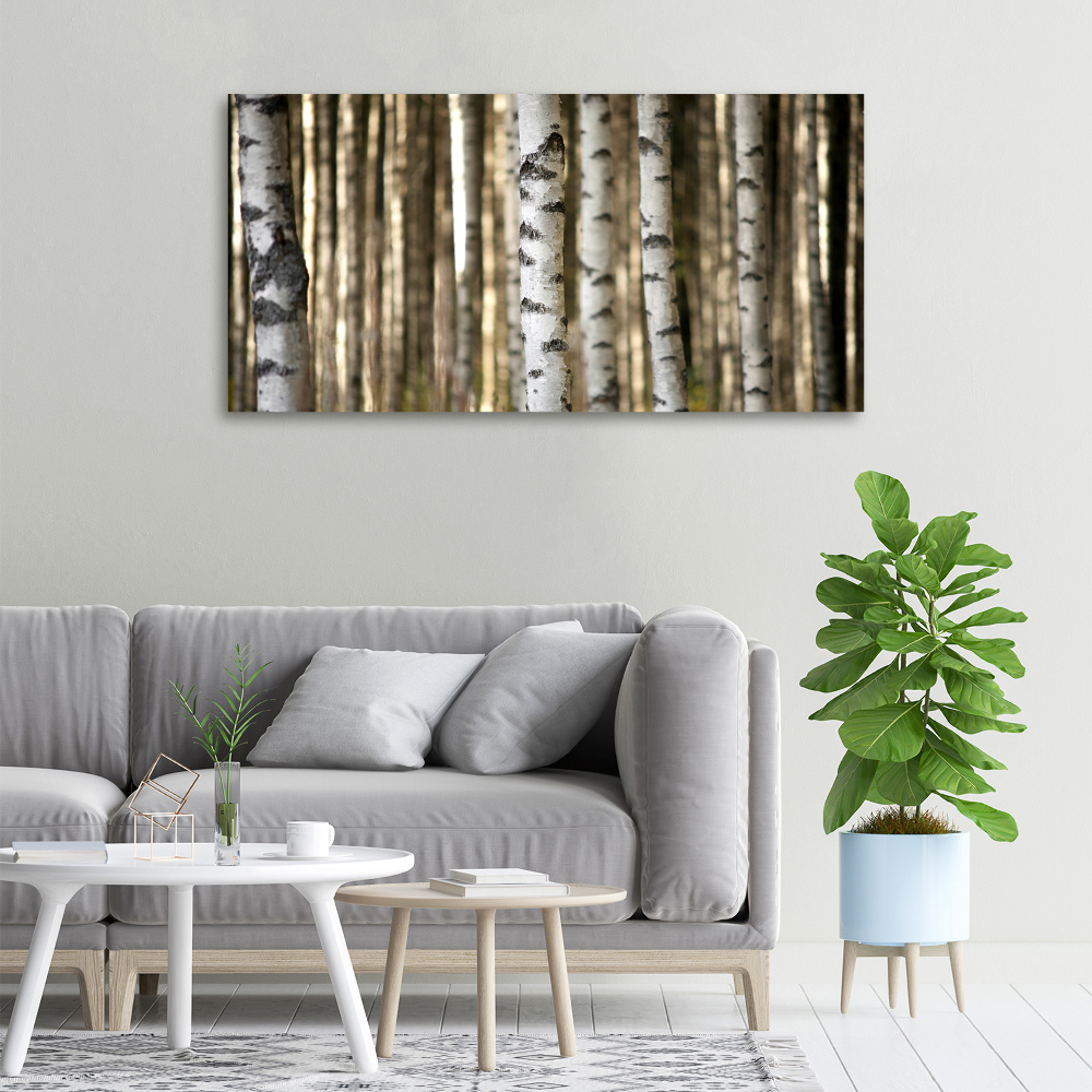 Canvas wall art Birch