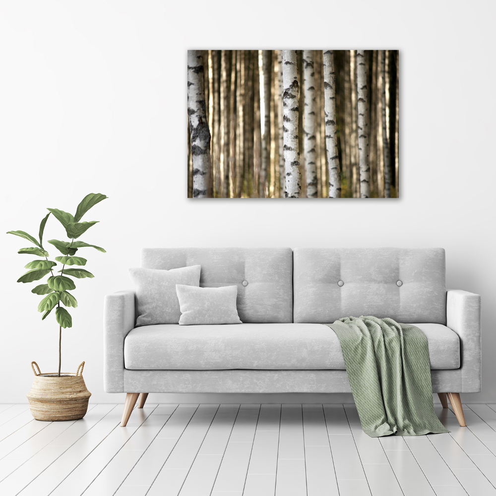 Canvas wall art Birch