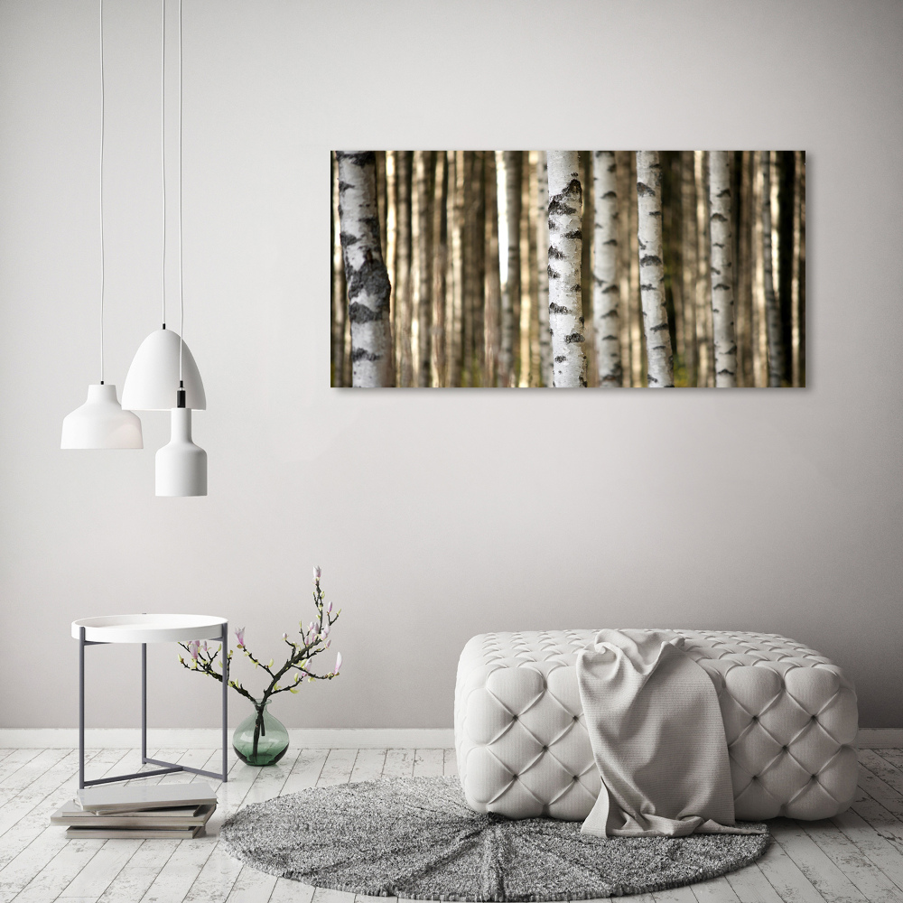 Canvas wall art Birch