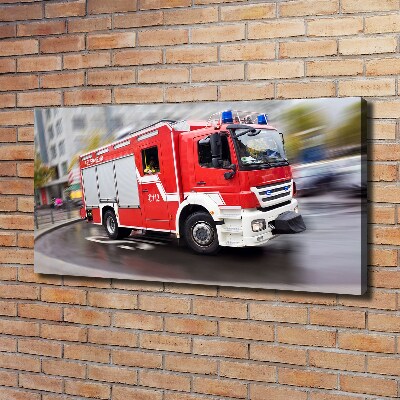 Canvas wall art Fire truck