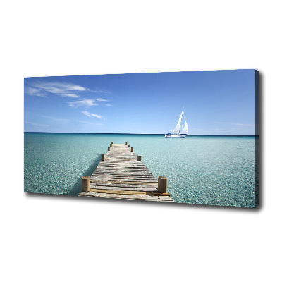 Canvas wall art Wooden pier