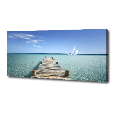 Canvas wall art Wooden pier