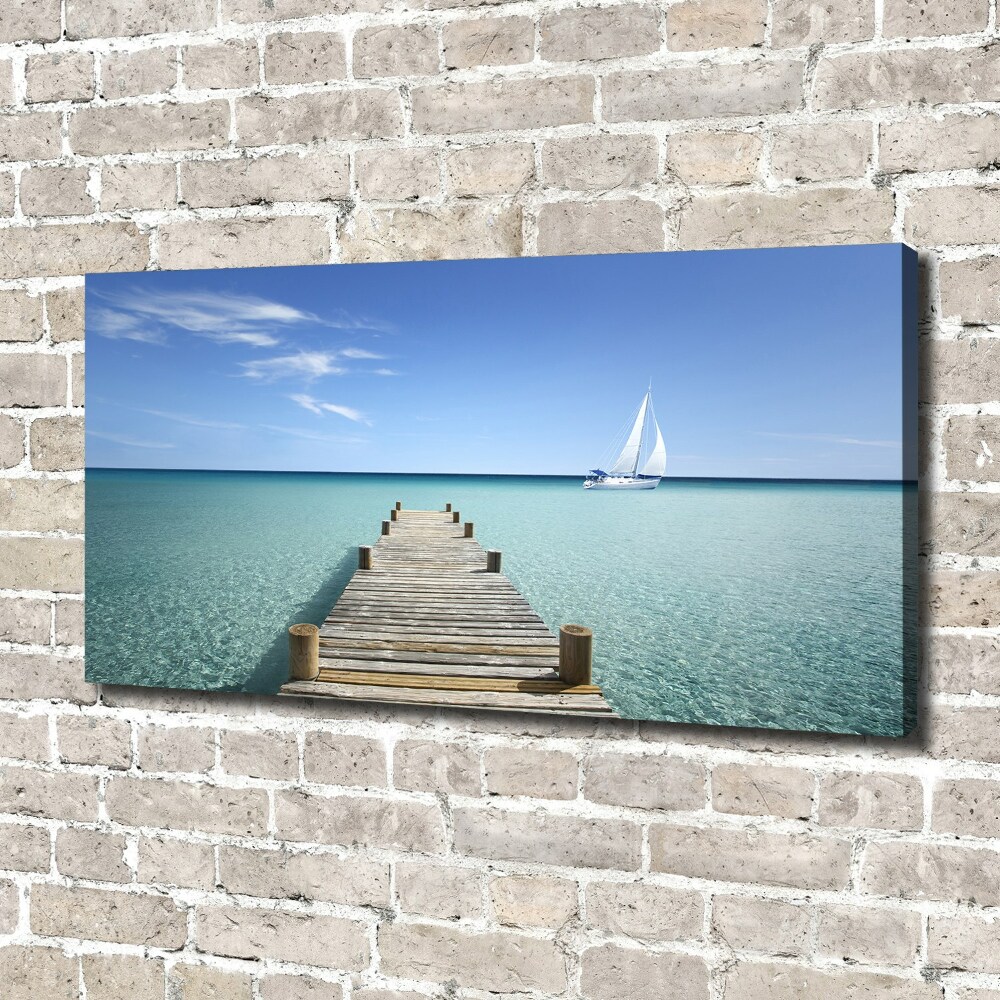 Canvas wall art Wooden pier