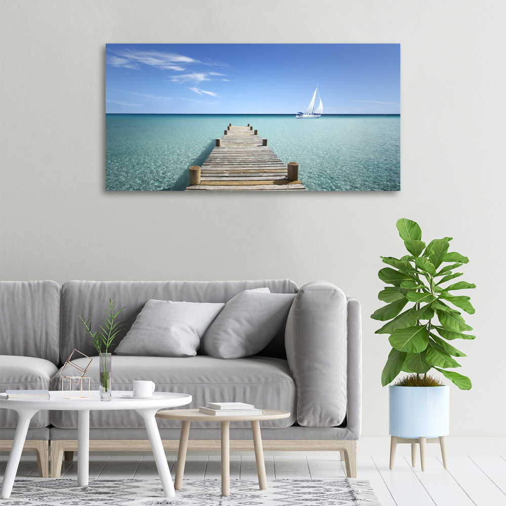 Canvas wall art Wooden pier