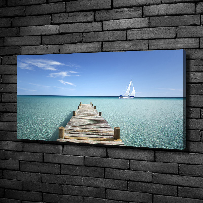 Canvas wall art Wooden pier