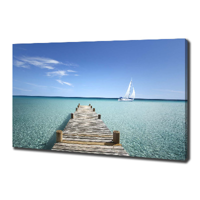 Canvas wall art Wooden pier