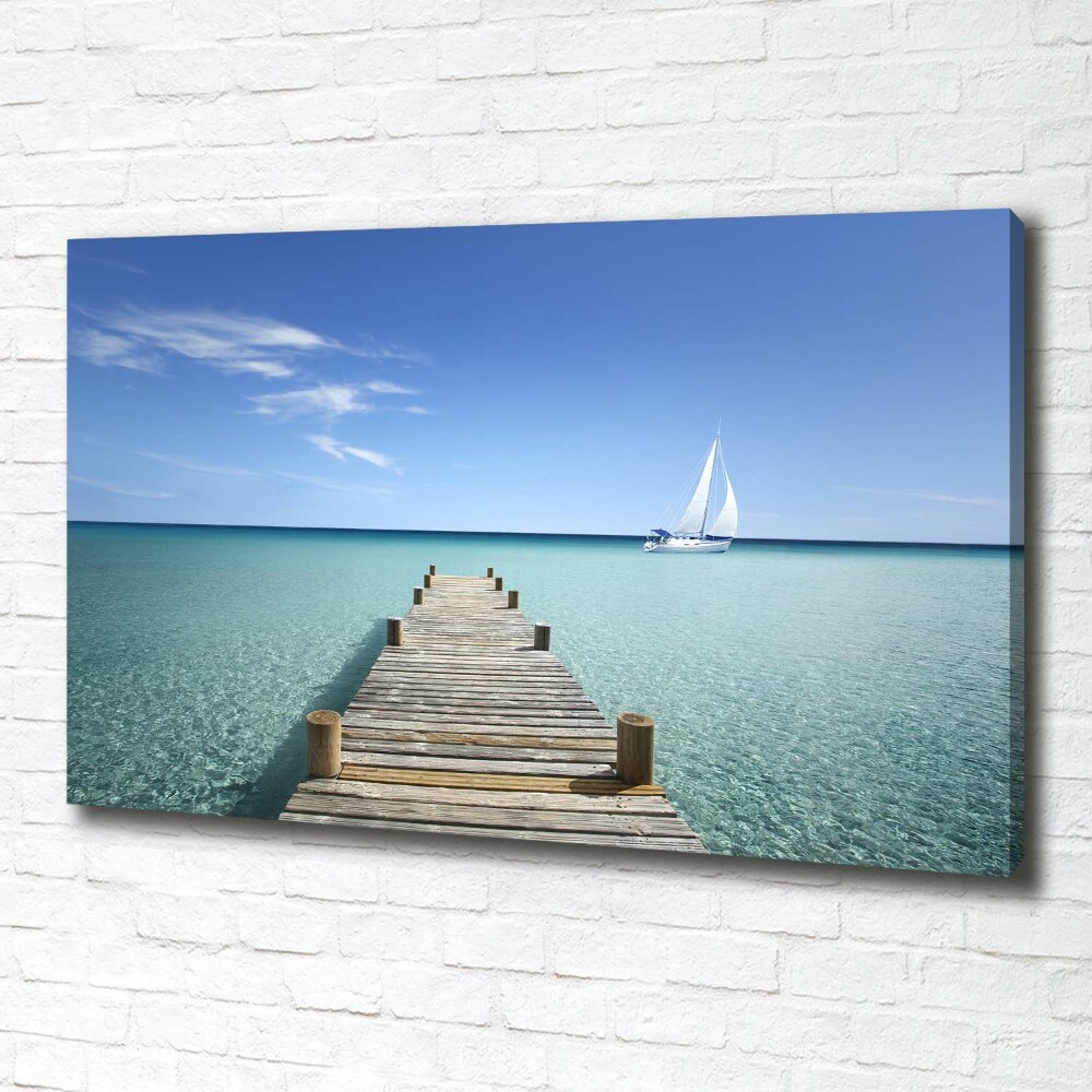 Canvas wall art Wooden pier