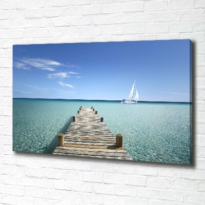 Canvas wall art Wooden pier