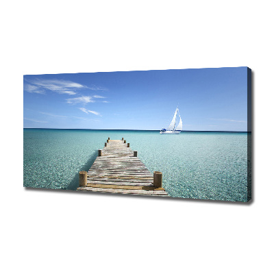 Canvas wall art Wooden pier