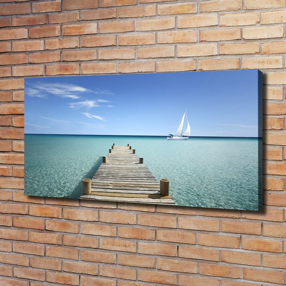 Canvas wall art Wooden pier