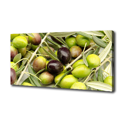 Canvas wall art Fresh olives