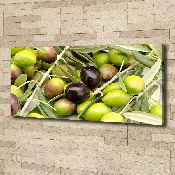 Canvas wall art Fresh olives