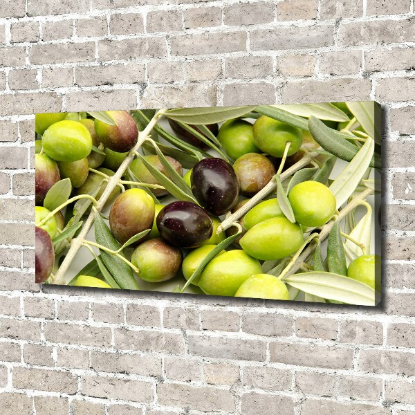 Canvas wall art Fresh olives