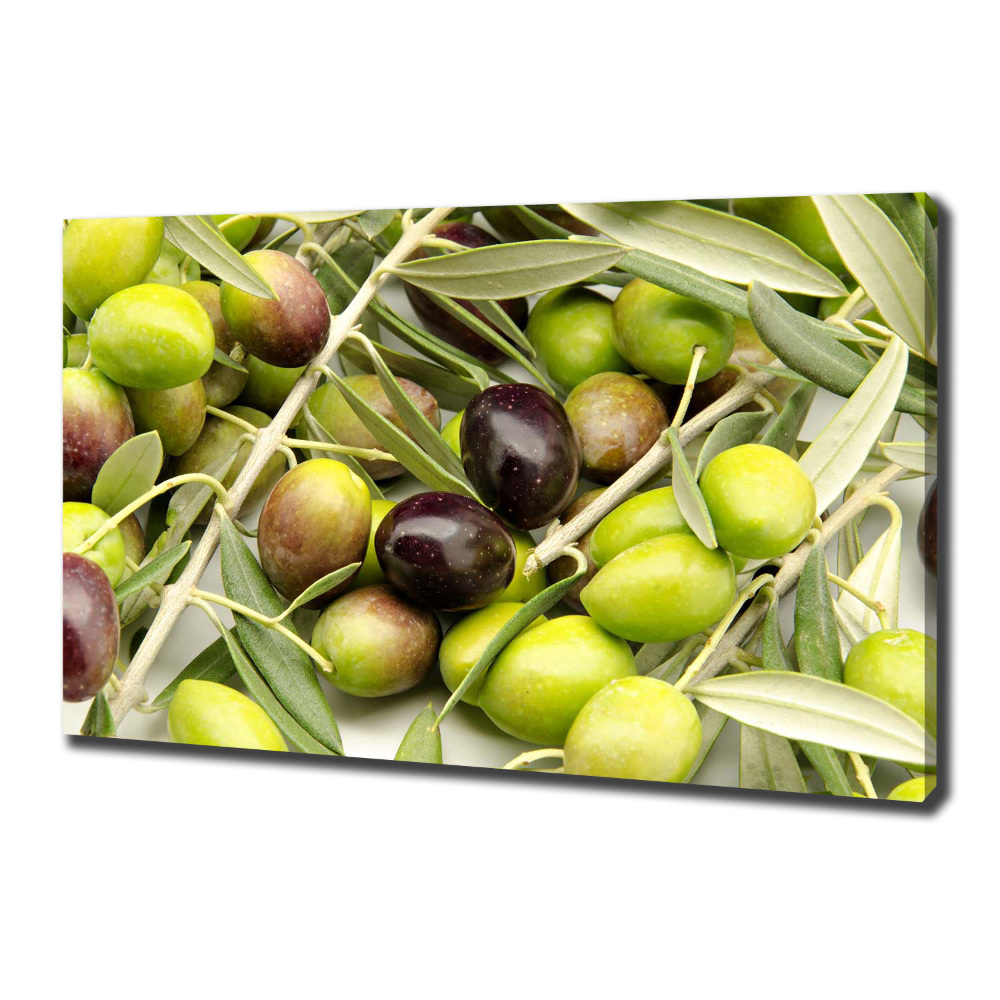 Canvas wall art Fresh olives