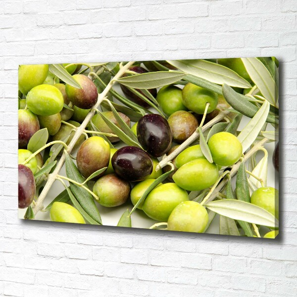 Canvas wall art Fresh olives