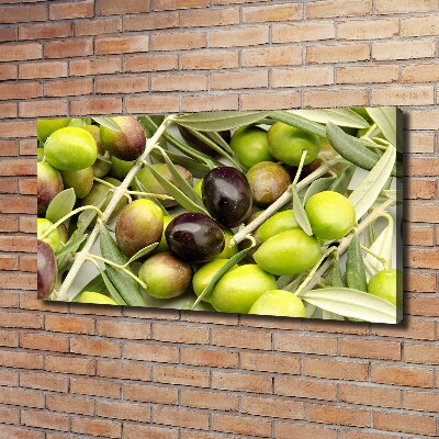 Canvas wall art Fresh olives