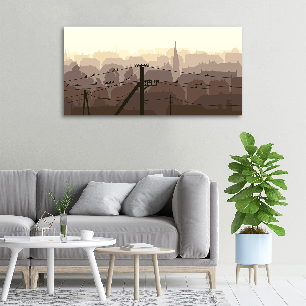 Canvas wall art City