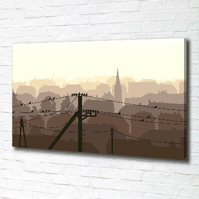 Canvas wall art City