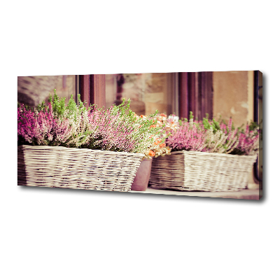 Canvas wall art Lavender in a pot