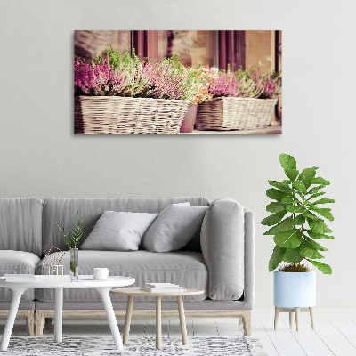 Canvas wall art Lavender in a pot