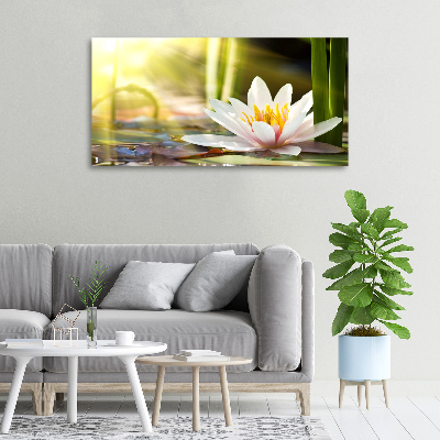 Canvas wall art water lily