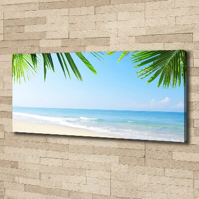 Canvas wall art Tropical beach