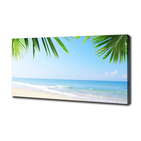 Canvas wall art Tropical beach