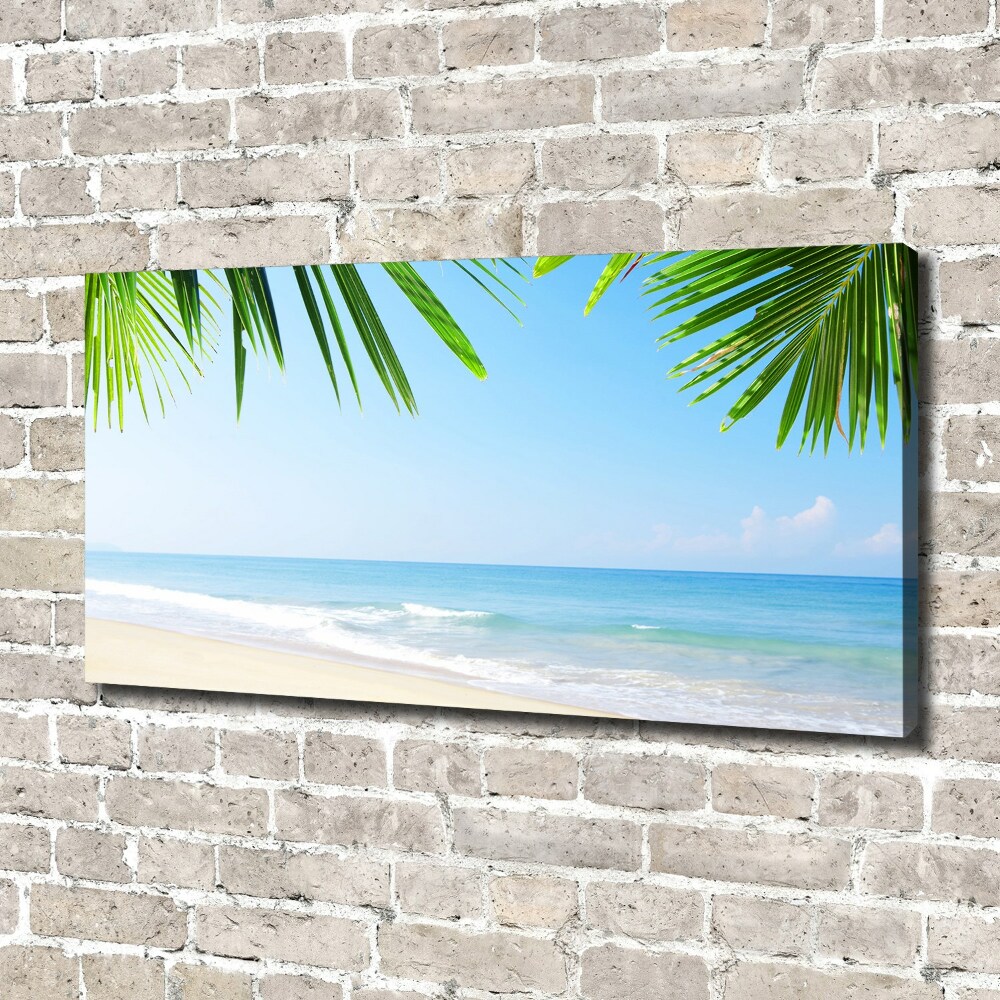 Canvas wall art Tropical beach