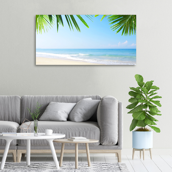 Canvas wall art Tropical beach