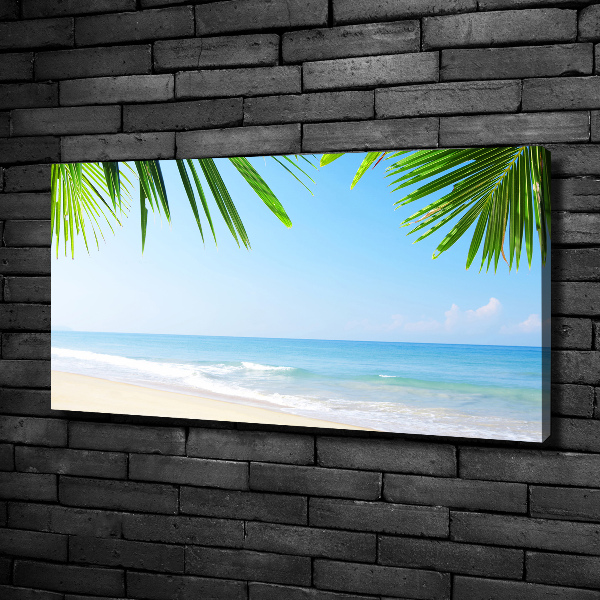 Canvas wall art Tropical beach